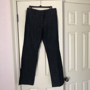 Talbots Trousers Pants Women's 8 Blue Wide Leg Relaxed Career  Stretch Casual‎